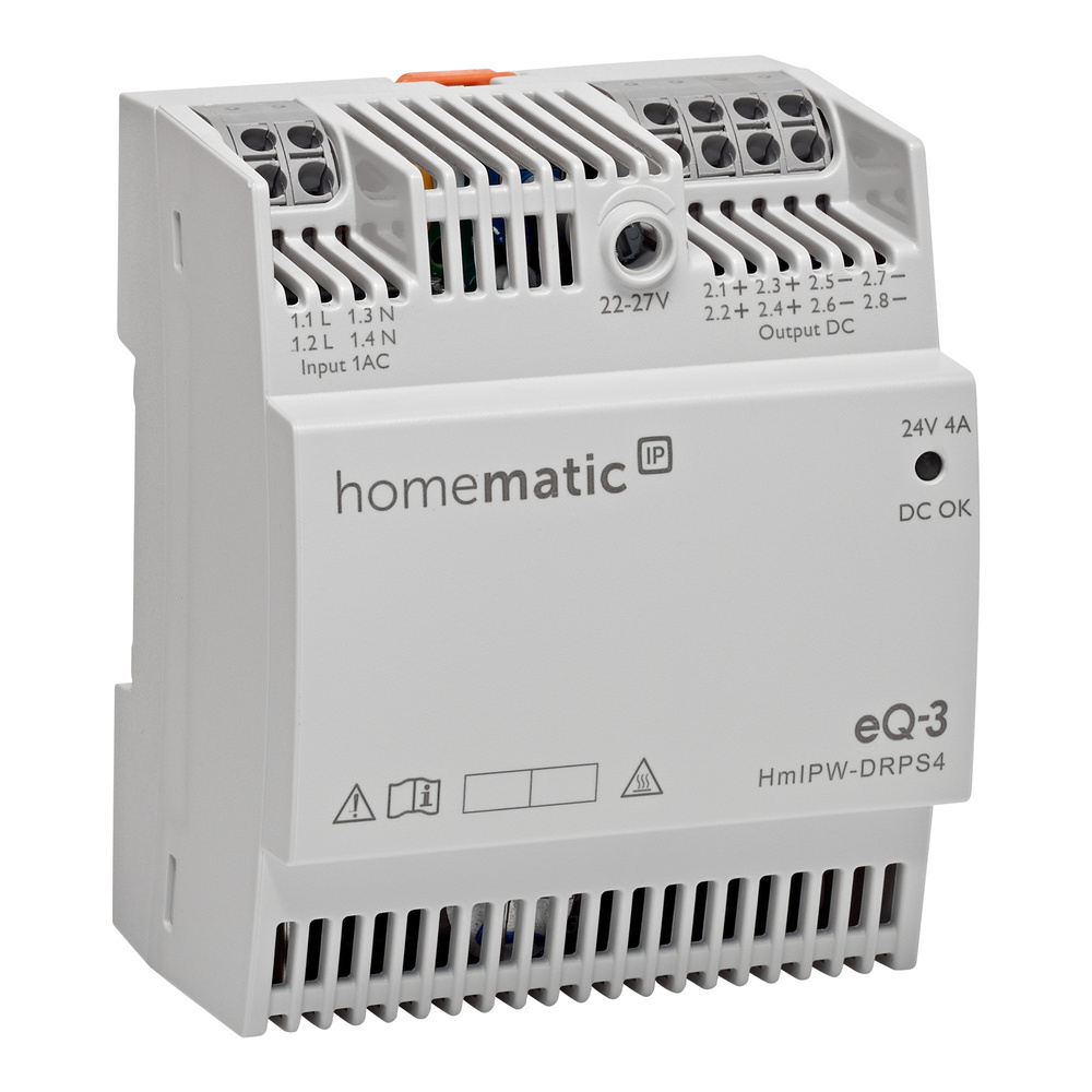 Homematic IP Wired Smart Home Netzteil, 4 A, HmIPW-DRPS4