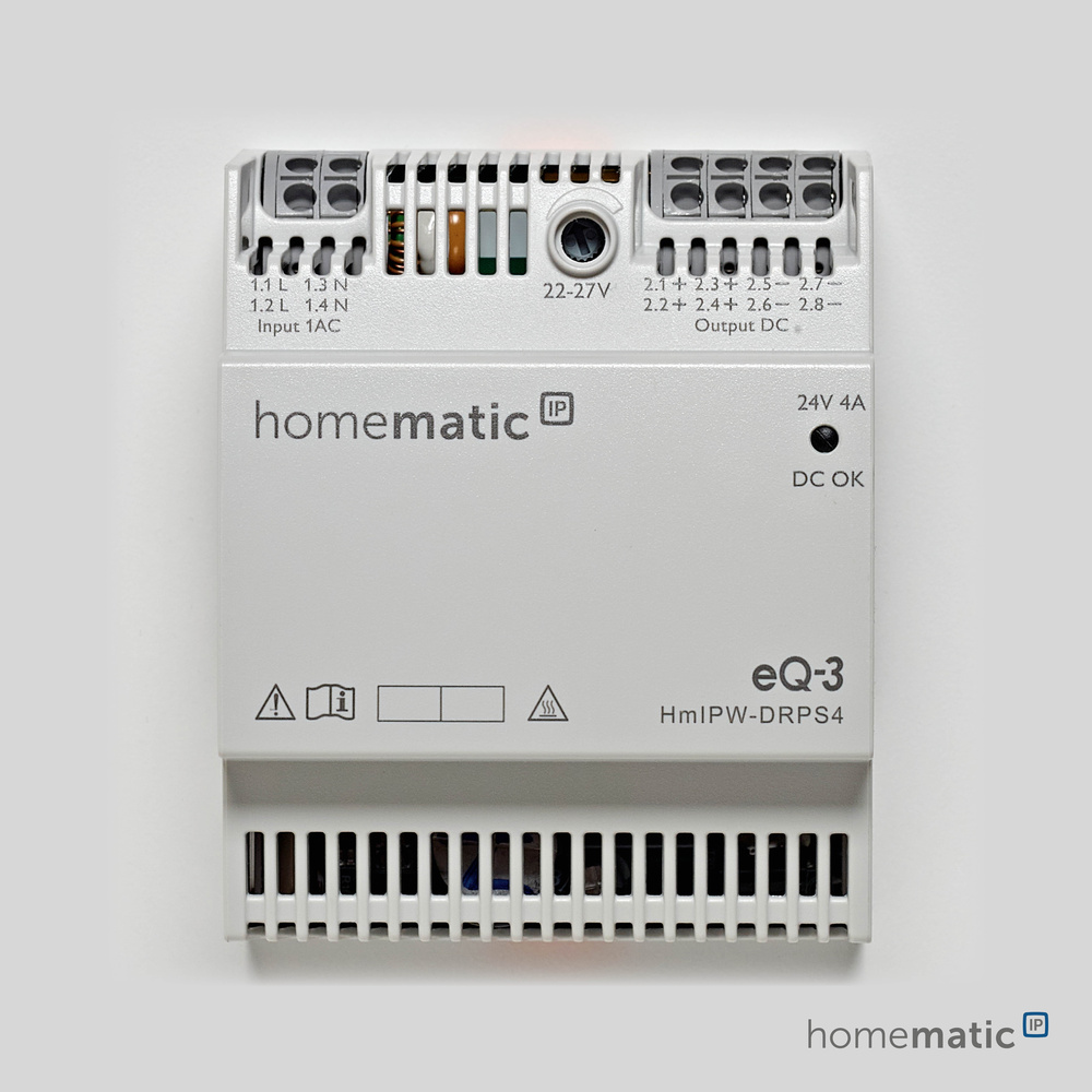 Homematic IP Wired Smart Home Netzteil, 4 A, HmIPW-DRPS4