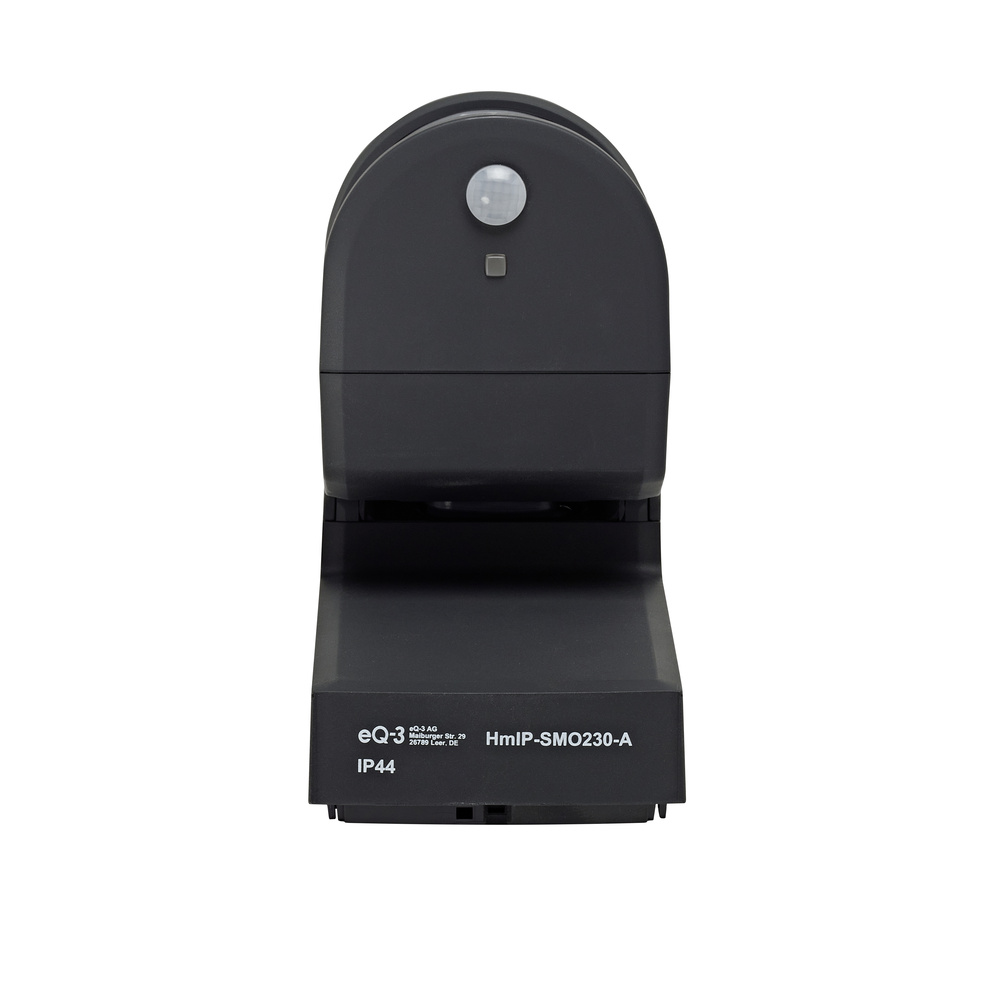 Homematic IP Smart Home Bewegungsmelder mit Schaltaktor – außen, anthrazit, HmIP-SMO230-A