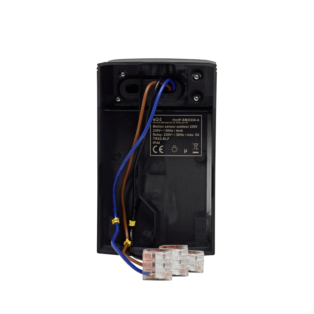 Homematic IP Smart Home Bewegungsmelder mit Schaltaktor – außen, anthrazit, HmIP-SMO230-A