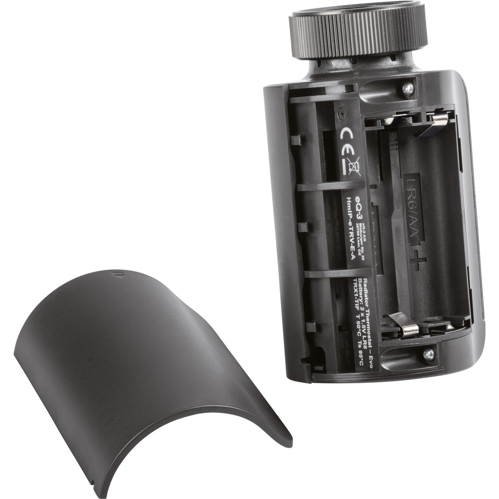 Homematic IP Smart Home Heizkörperthermostat – Evo, anthrazit, HmIP-eTRV-E-A