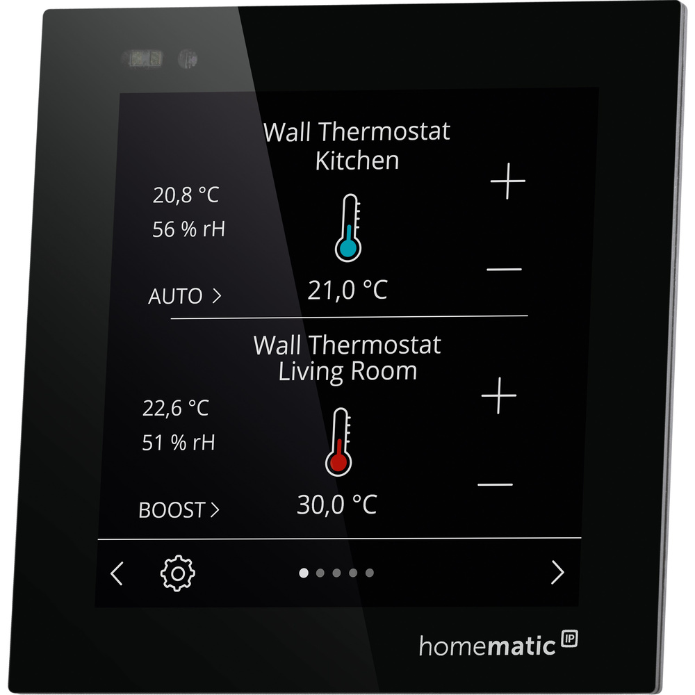 Homematic IP Wired Smart Home Glasdisplay – plus, HmIPW-WGD-PL