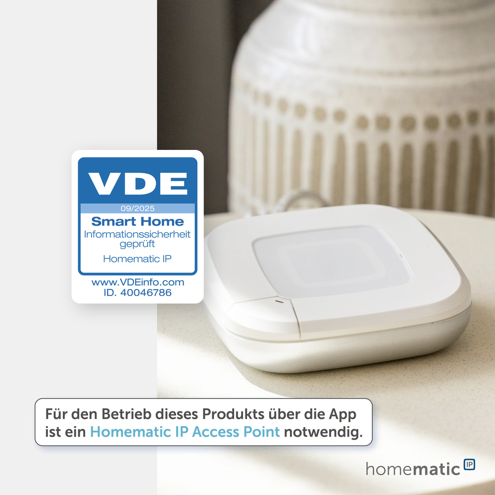 Homematic IP Smart Home Fenster- und Türkontakt – optisch, plus, HmIP-SWDO-PL-2