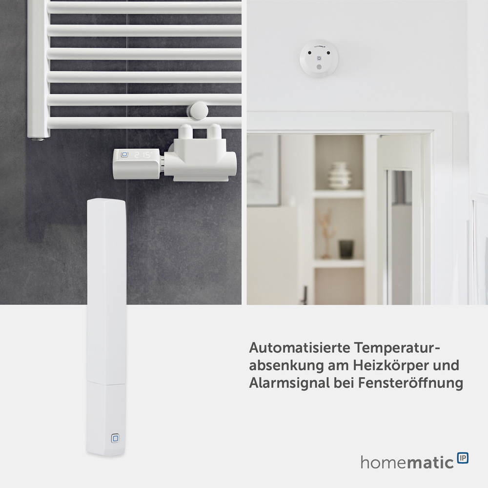 Homematic IP Smart Home Fenster- und Türkontakt – optisch, plus, HmIP-SWDO-PL-2
