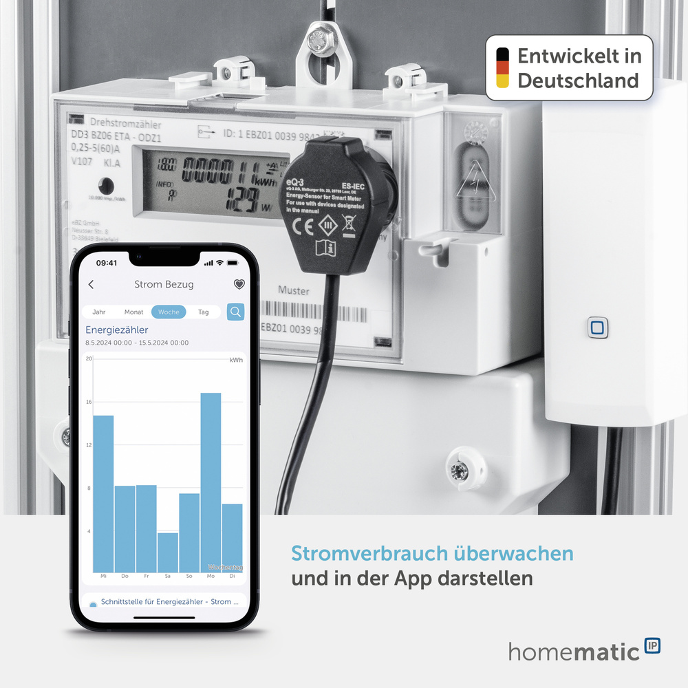 Homematic IP Smart Home Schnittstelle für Smart Meter, HmIP-ESI-IEC