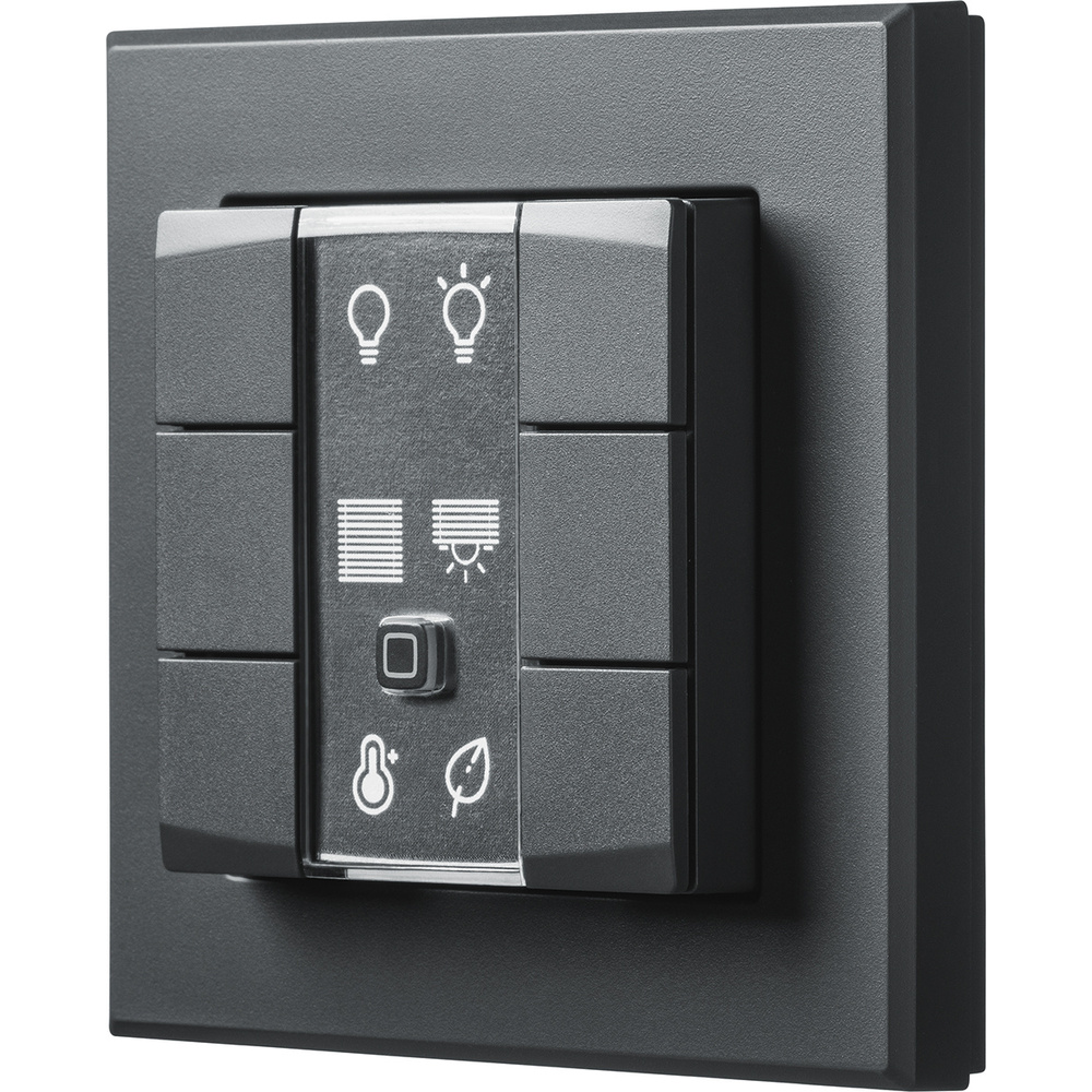 Homematic IP Smart Home Wandtaster – 6-fach, anthrazit, HmIP-WRC6-A