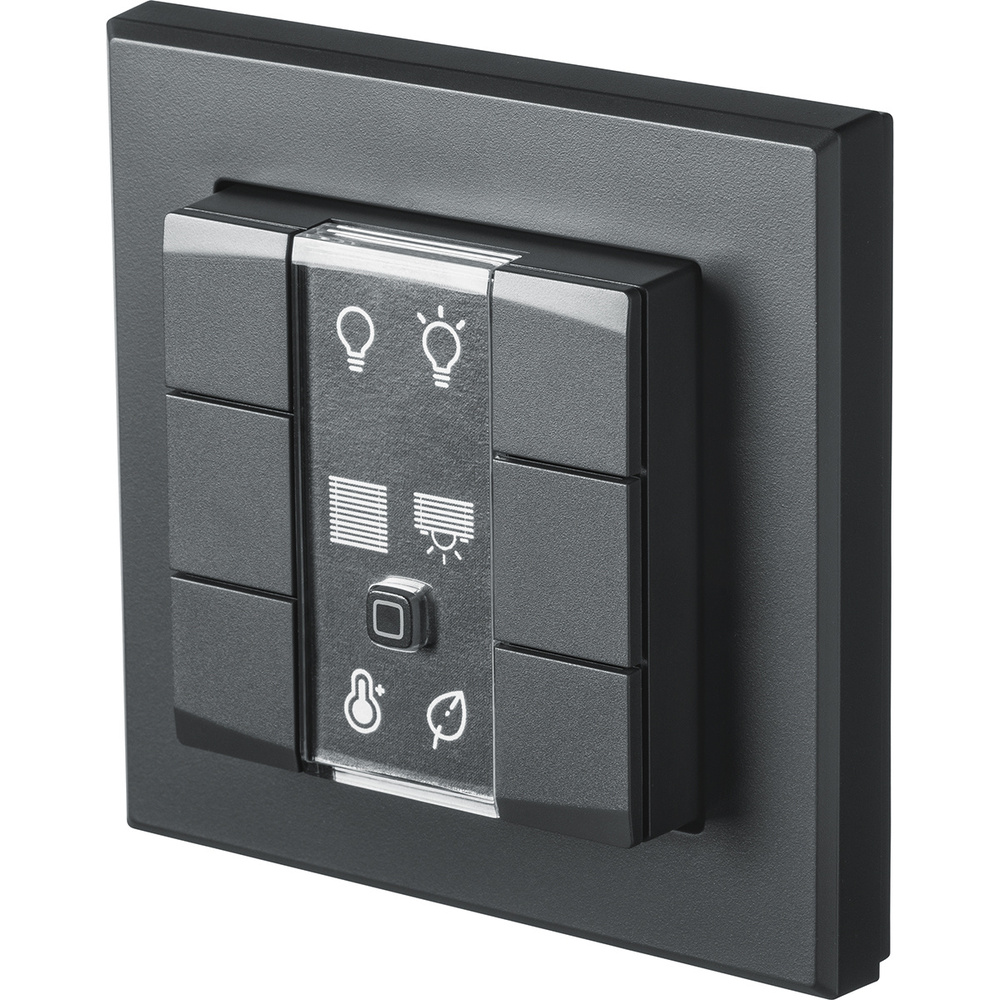 Homematic IP Smart Home Wandtaster – 6-fach, anthrazit, HmIP-WRC6-A