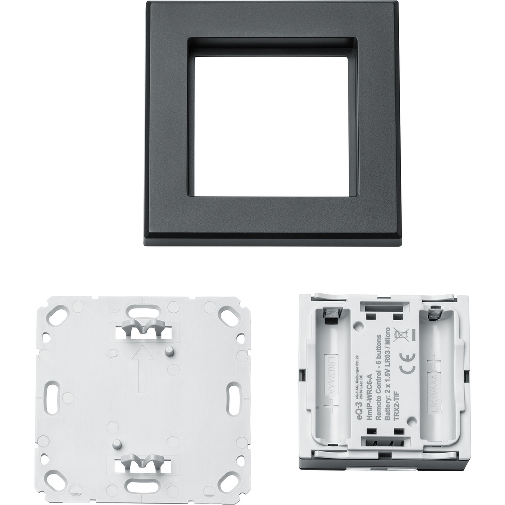 Homematic IP Smart Home Wandtaster – 6-fach, anthrazit, HmIP-WRC6-A