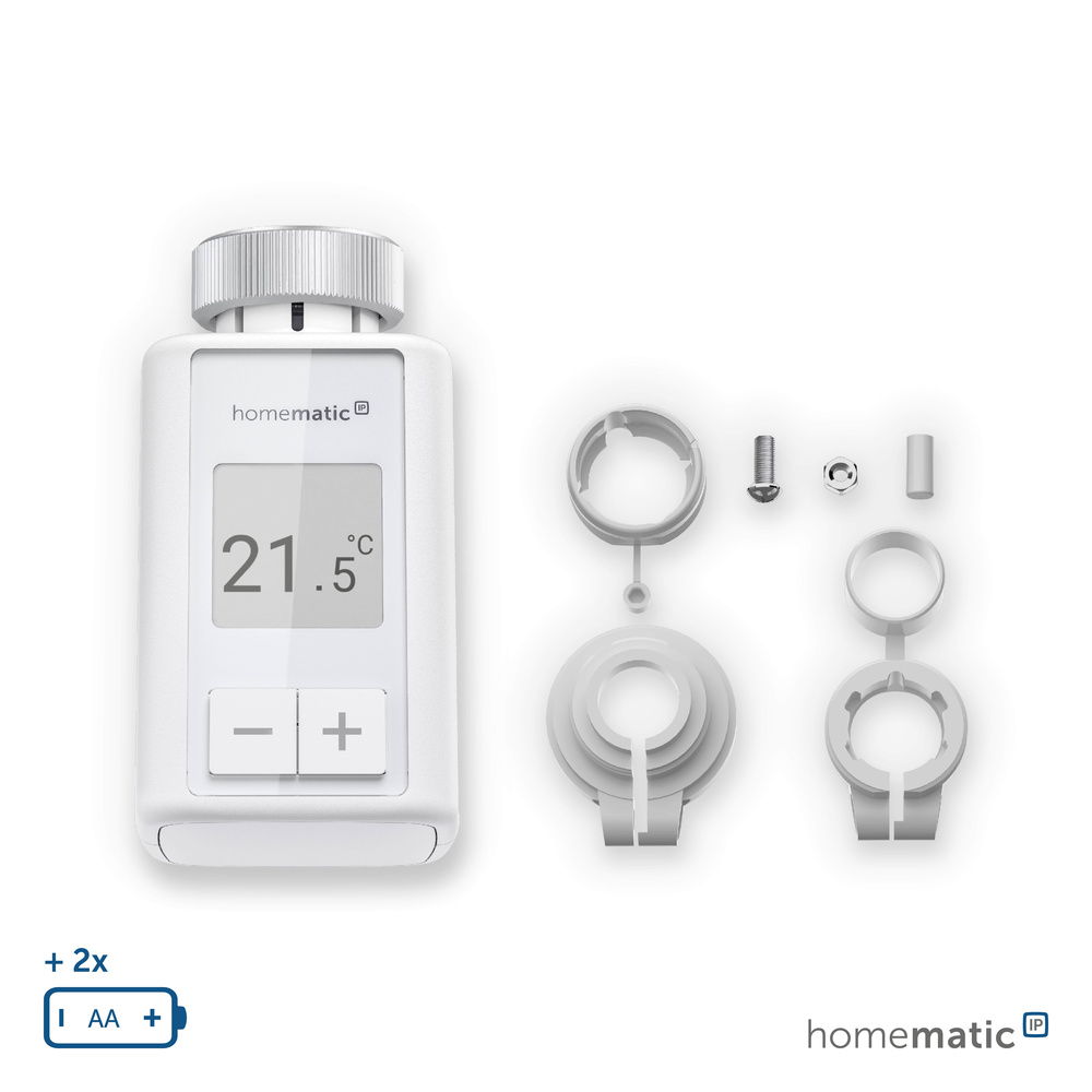 Homematic IP Set Raumklima mit Access Point, 4x Heizkörperthermostat Flex