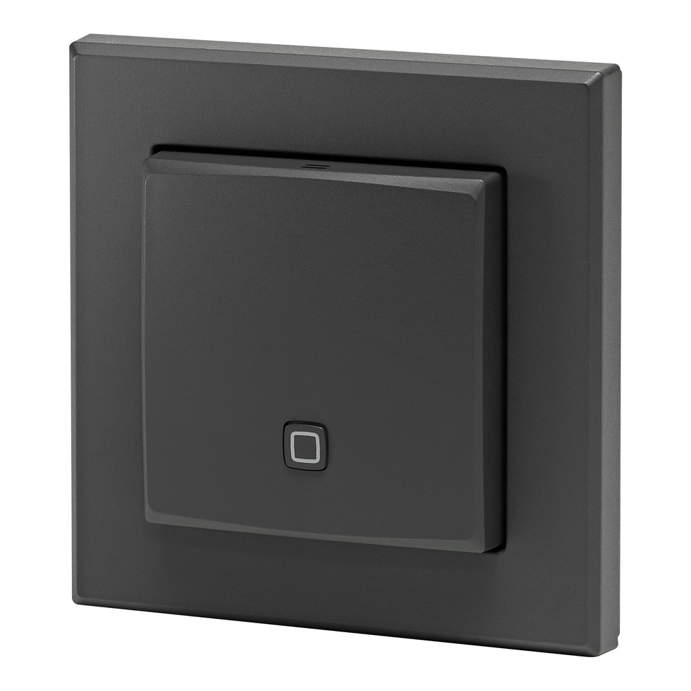 Homematic IP Smart Home Temperatur- und Luftfeuchtigkeitssensor – innen, anthrazit, HmIP-STH-A
