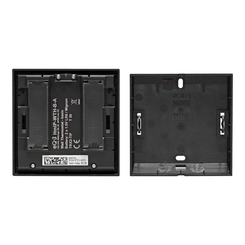 Homematic IP Smart Home Wandthermostat – basic, anthrazit, HmIP-WTH-B-A