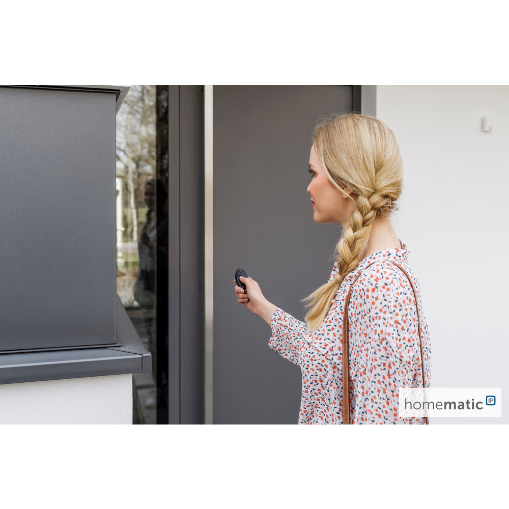 Homematic IP Smart Home Schlüsselbundfernbedienung – 4 Tasten, HmIP-KRC4-2