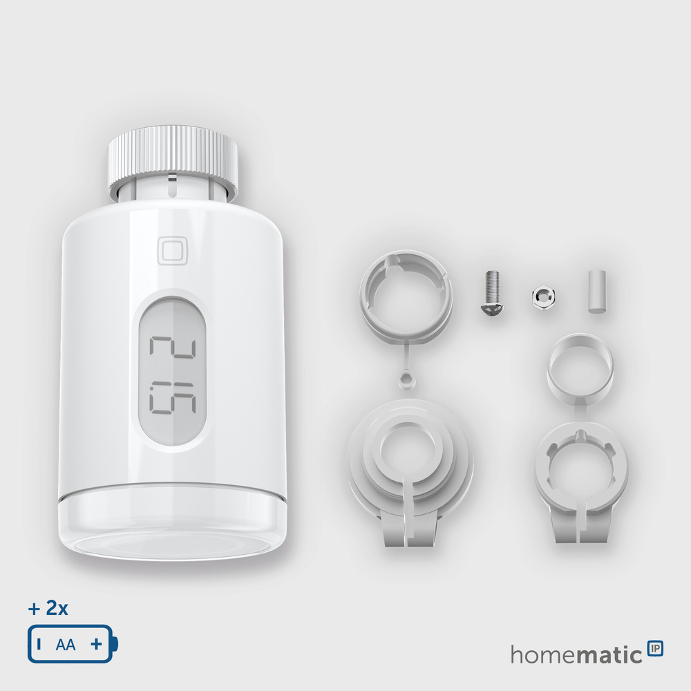 Homematic IP Smart Home Heizkörperthermostat – pure, HmIP-eTRV-3