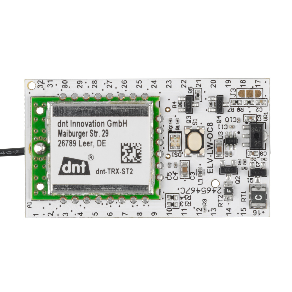 ELV LoRaWAN® Modulplatine Open Collector ‒ 8fach, ELV-LW-OC8