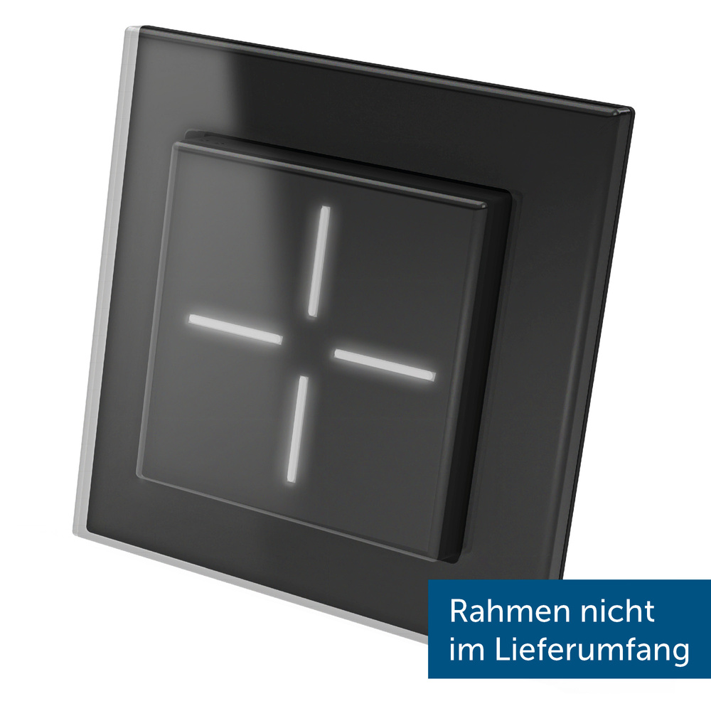 Homematic IP Smart Home Glastaster, schwarz, HmIP-WGS-A