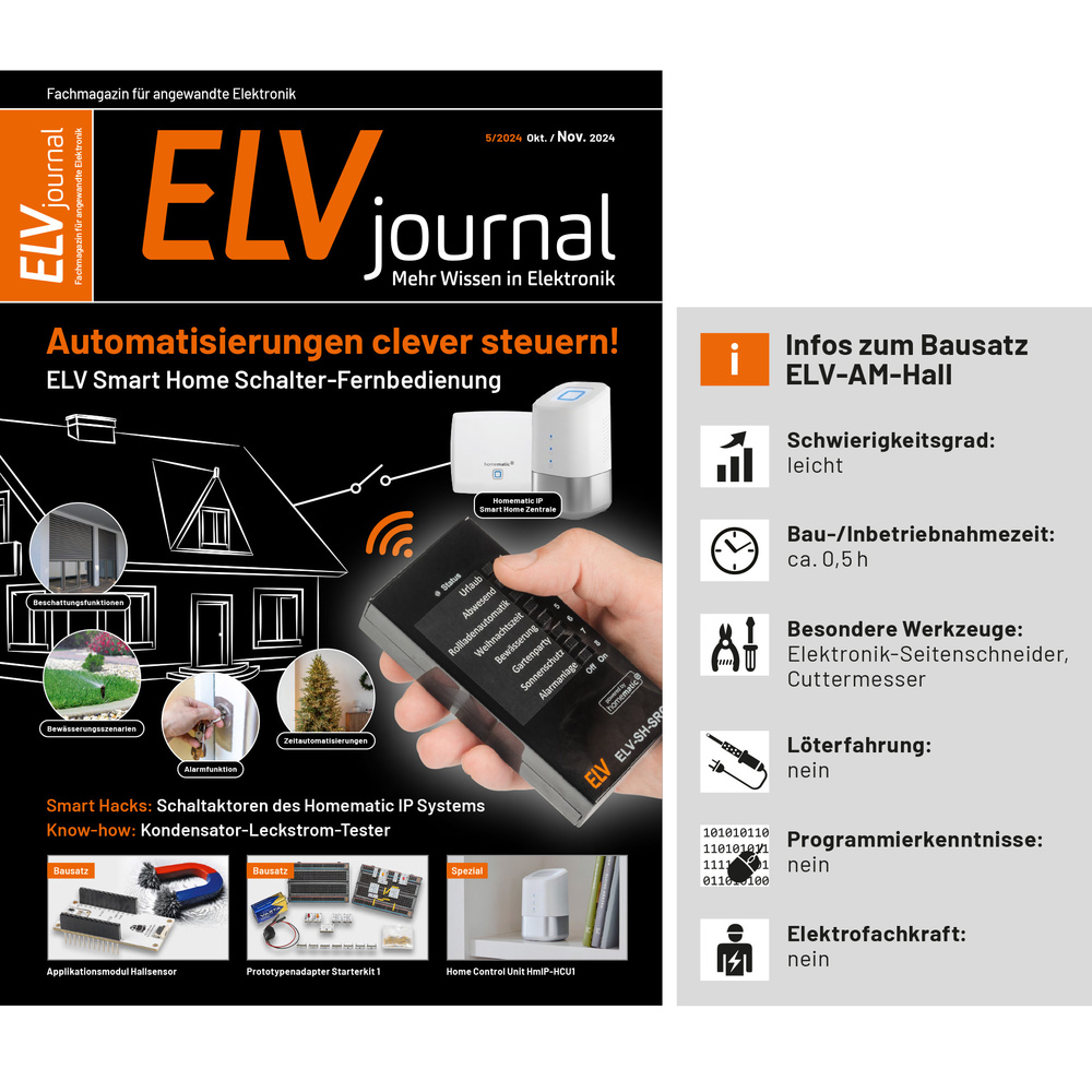 ELV Applikationsmodul Hallsensor, ELV-AM-Hall