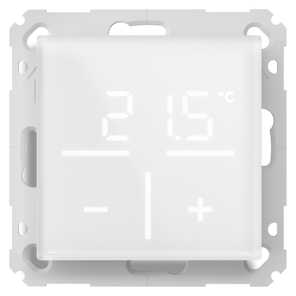 Homematic IP Smart Home Glas-Wandthermostat mit CO2 Sensor, Weiß, HmIP-WGTC