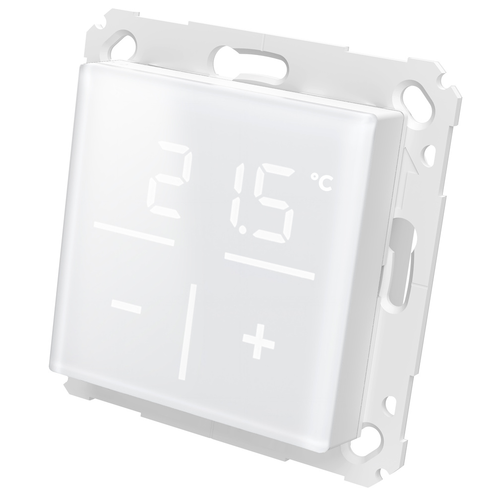 Homematic IP Smart Home Glas-Wandthermostat mit CO2 Sensor, Weiß, HmIP-WGTC