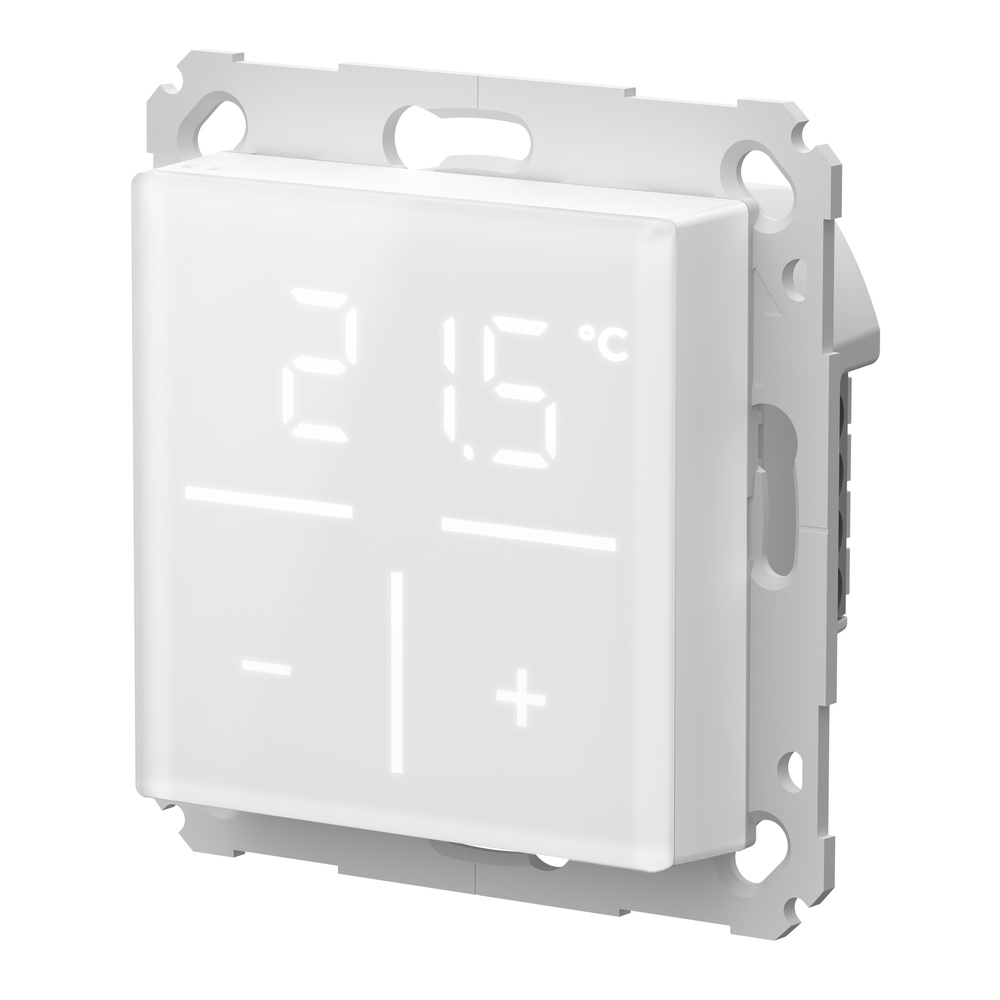Homematic IP Smart Home Glas-Wandthermostat mit CO2 Sensor, Weiß, HmIP-WGTC