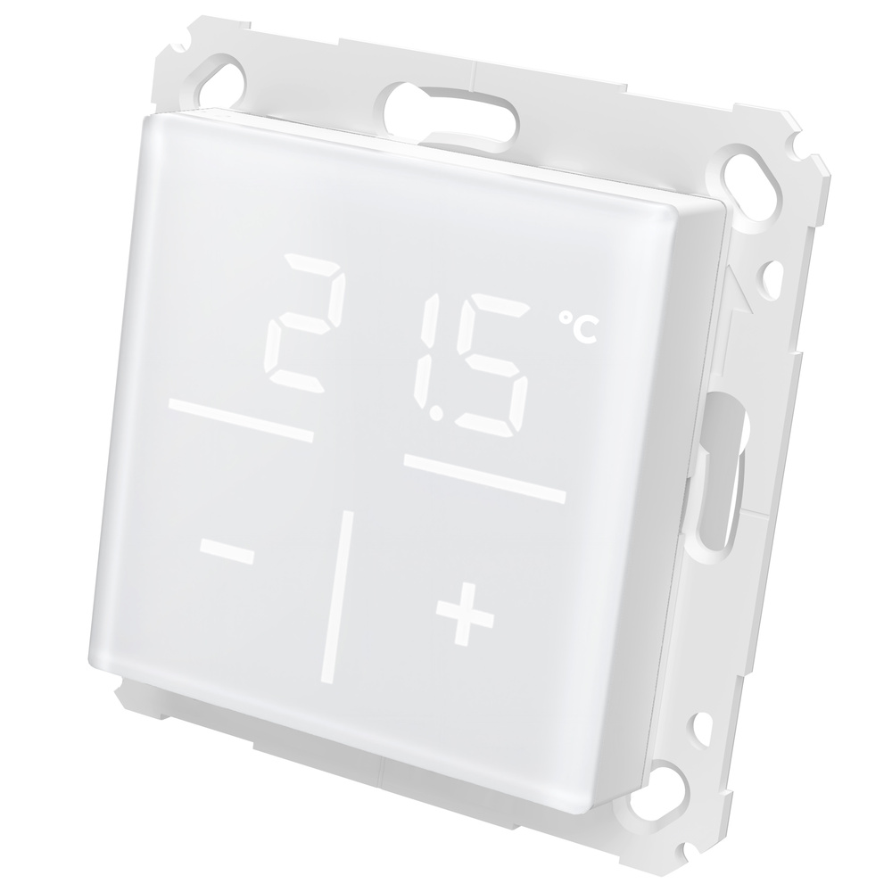Homematic IP Smart Home Set Glasthermostat -weiß, 1 Fach-Glasrahmen, HmIP-WGT + HmIP-GF1