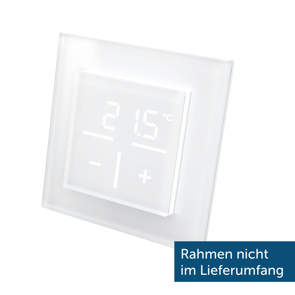 Homematic IP Smart Home Glas-Wandthermostat, weiß, HmIP-WGT