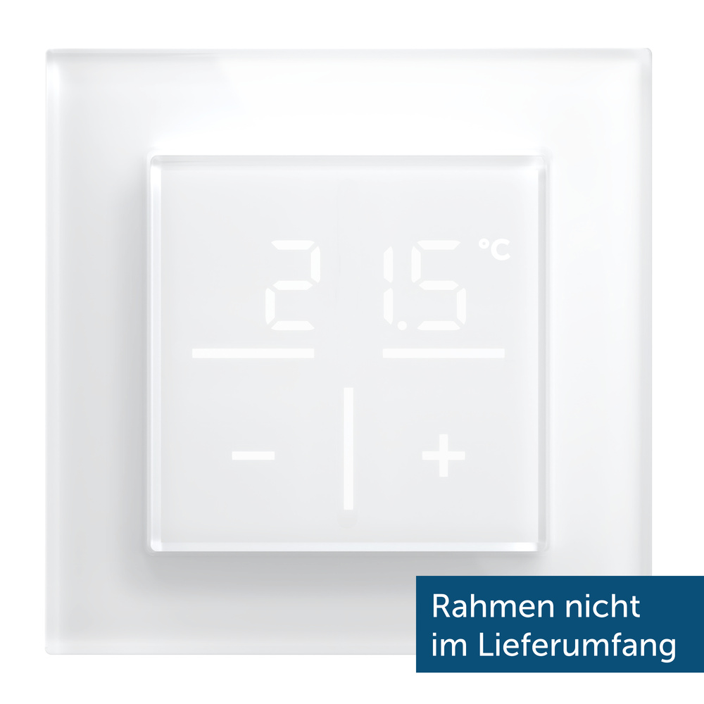 Homematic IP Smart Home Glas-Wandthermostat, weiß, HmIP-WGT