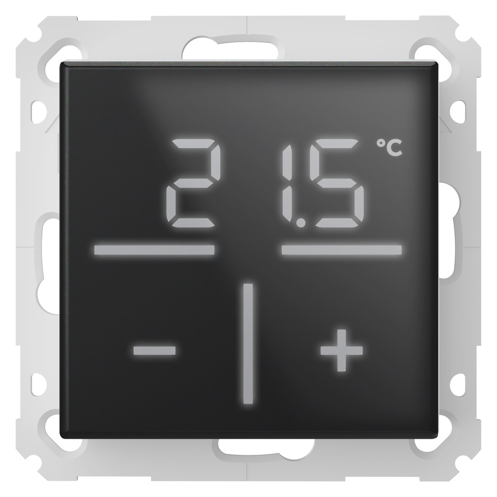 Homematic IP Smart Home Glas-Wandthermostat, Schwarz, HmIP-WGT-A