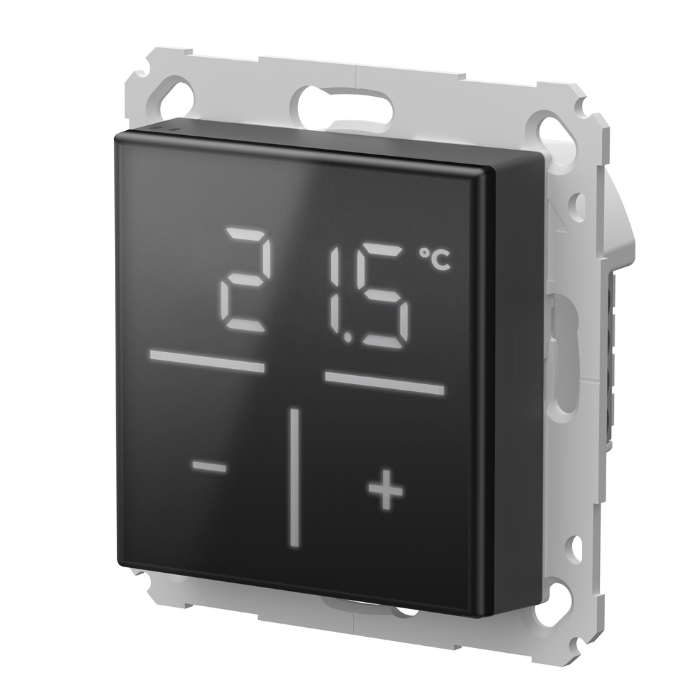 Homematic IP Smart Home  Glas-Wandthermostat mit CO2-Sensor, schwarz, HmIP-WGTC-A