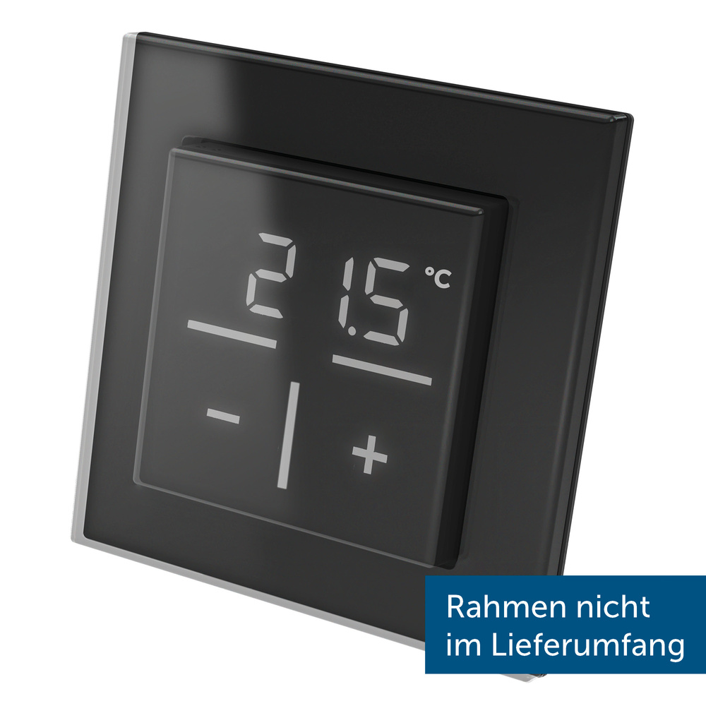 Homematic IP Smart Home  Glas-Wandthermostat mit CO2-Sensor, schwarz, HmIP-WGTC-A