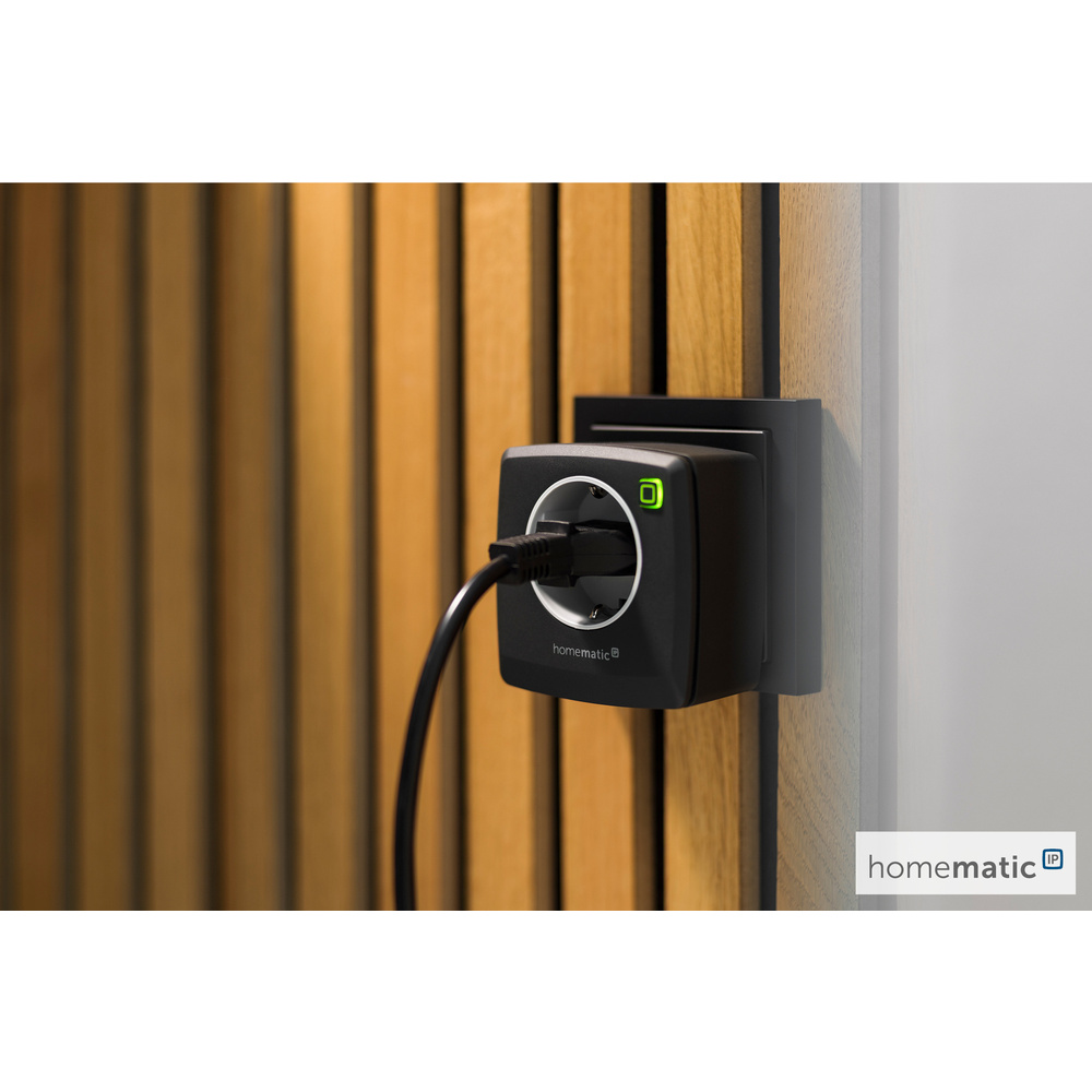 Homematic IP Smart Home Schaltsteckdose, anthrazit, HmIP-PS-2-A