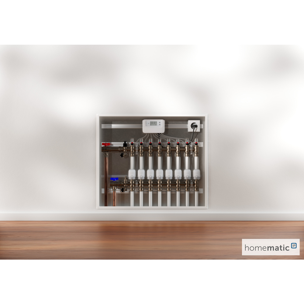 Homematic IP Smart Home Fußbodenheizungscontroller – 8 Kanäle, motorisch, HmIP-FALMOT-C8