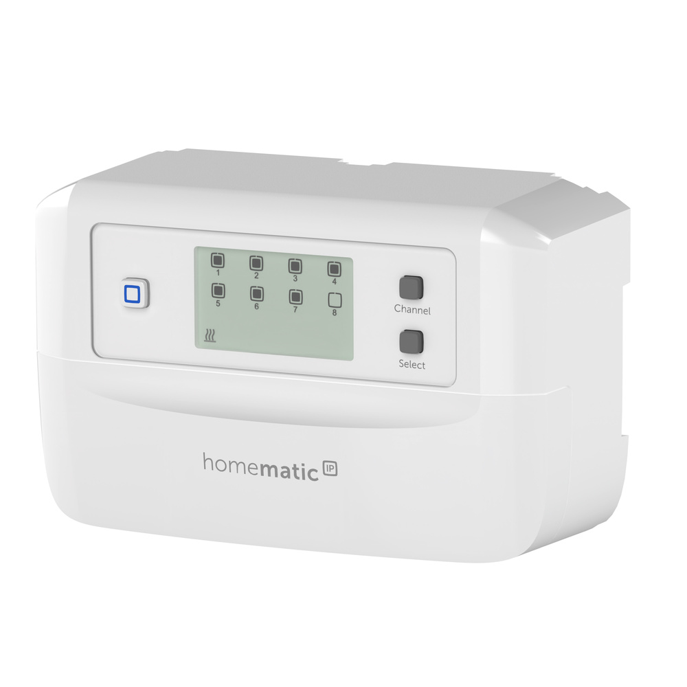 Homematic IP Smart Home Fußbodenheizungscontroller – 8 Kanäle, motorisch, HmIP-FALMOT-C8