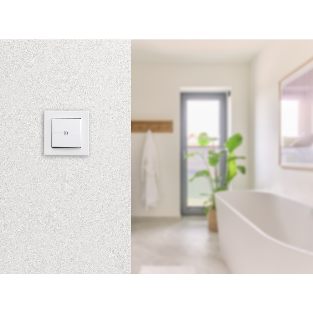 Homematic IP Smart Home Wandtaster – 2-fach, HmIP-WRC2