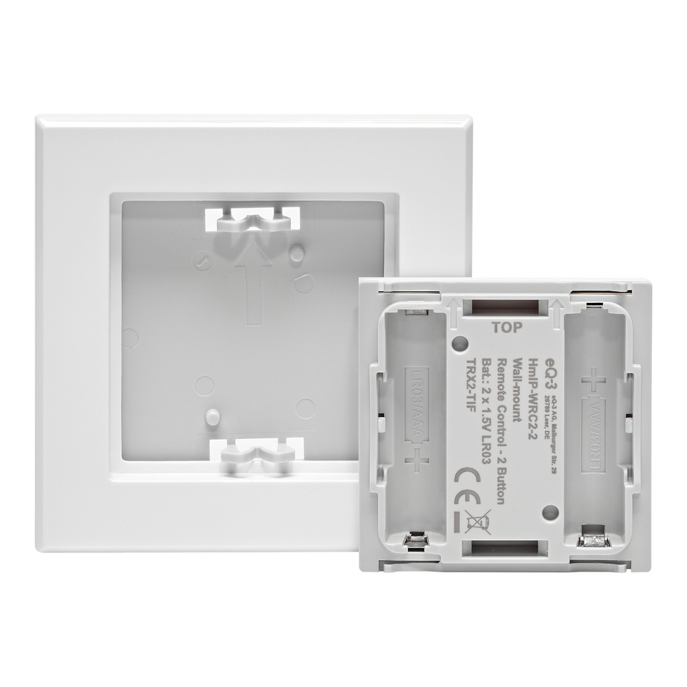 Homematic IP Smart Home Wandtaster – 2-fach, HmIP-WRC2
