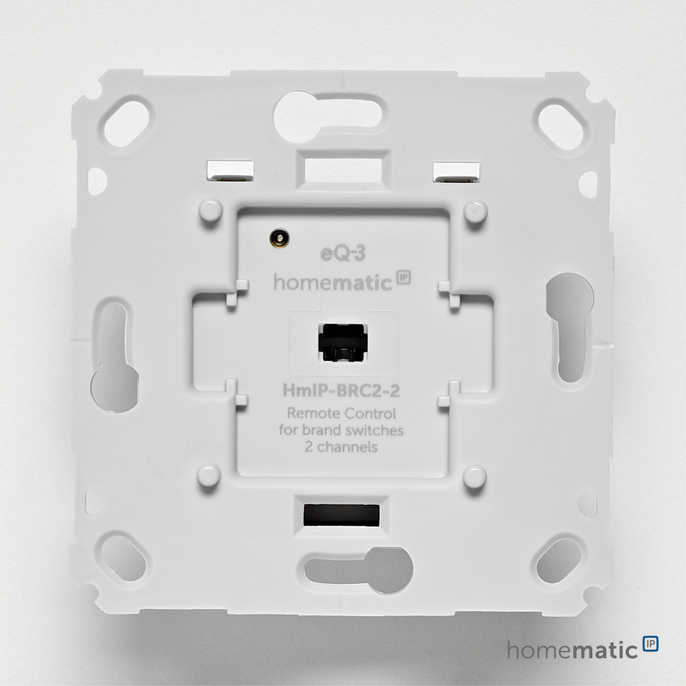 Homematic IP Smart Home Wandtaster– 2-fach, HmIP-BRC2-2