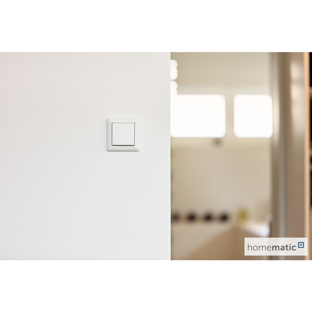 Homematic IP Smart Home Wandtaster– 2-fach, HmIP-BRC2-2