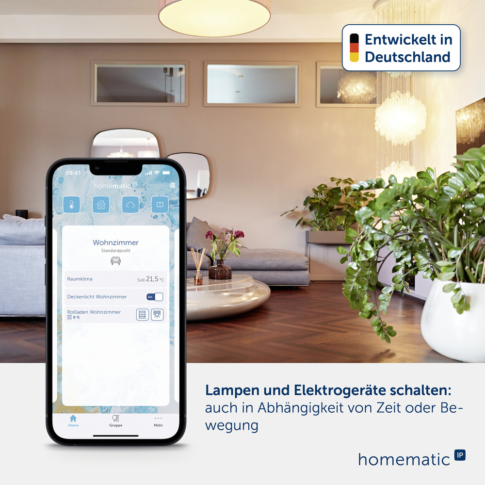 Homematic IP Smart Home Schaltaktor mit Tastereingang (16 A) – Unterputz, HmIP-FSI16-2