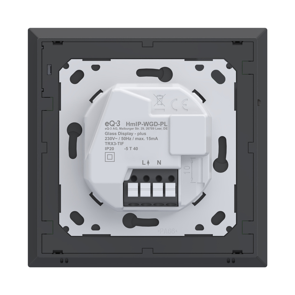 Homematic IP Glasdisplay – plus, HmIP-WGD-PL
