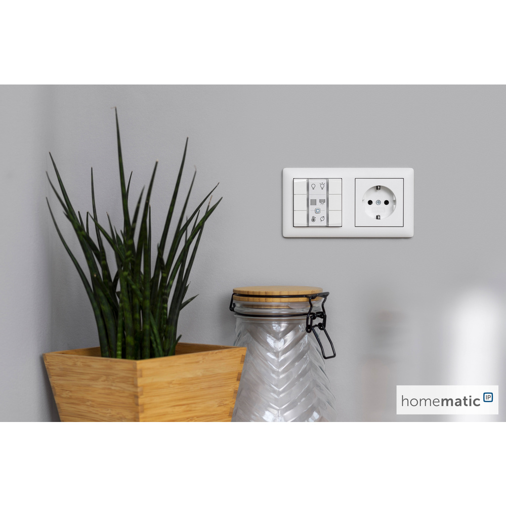 Homematic IP Smart Home Wandtaster – 6-fach, HmIP-WRC6-230