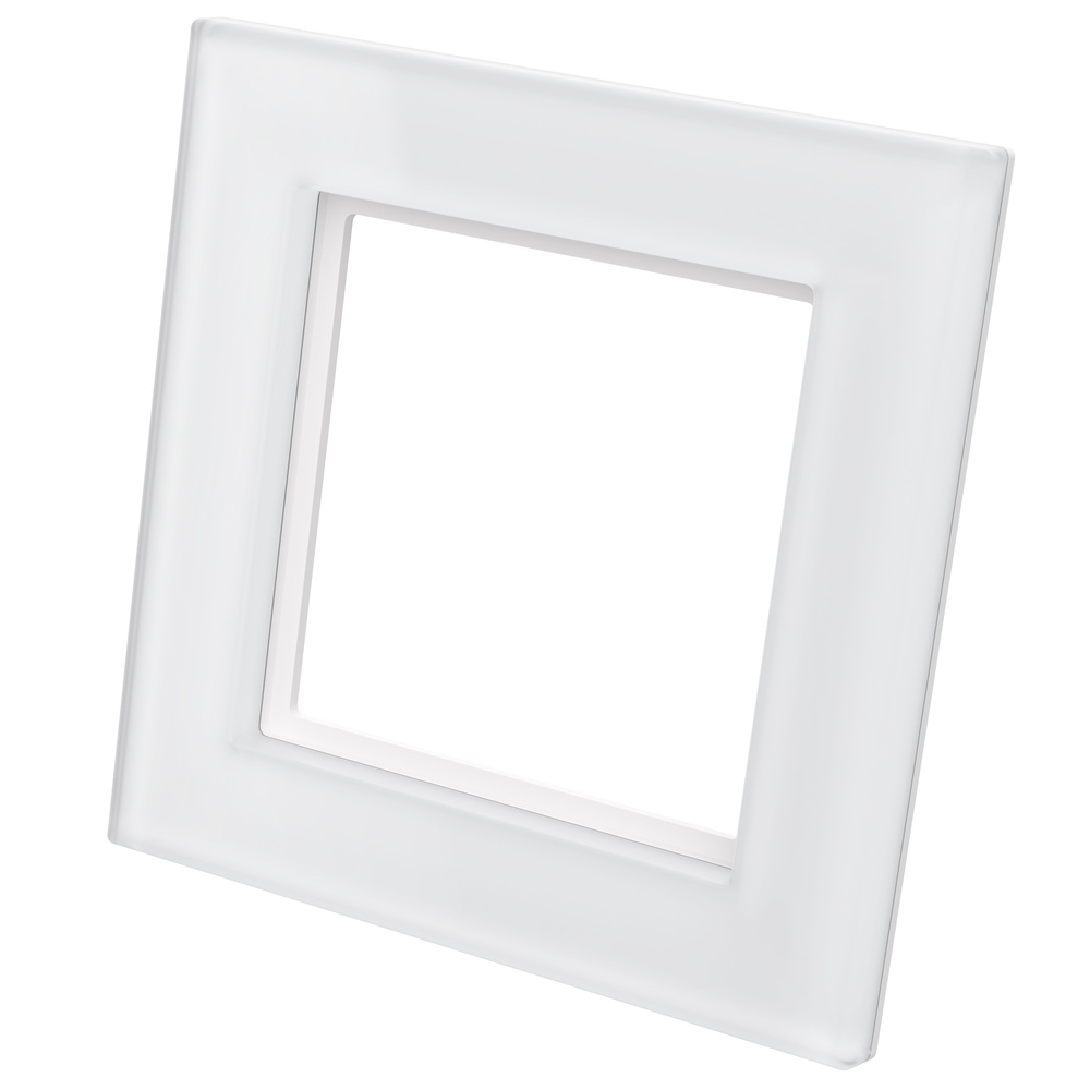Homematic IP Glasrahmen,  1-Fach, Weiß, HmIP-GF1