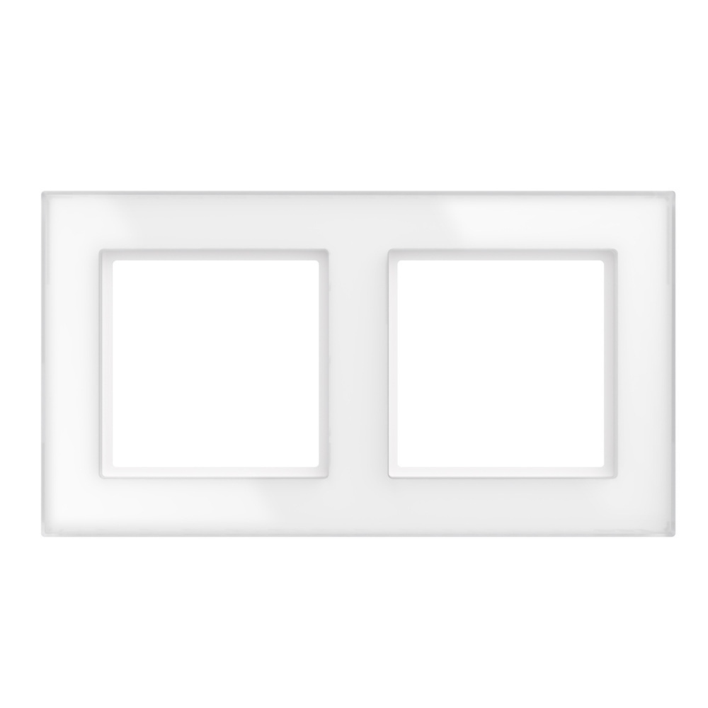 Homematic IP Glasrahmen, 2-fach, weiß, HmIP-GF2