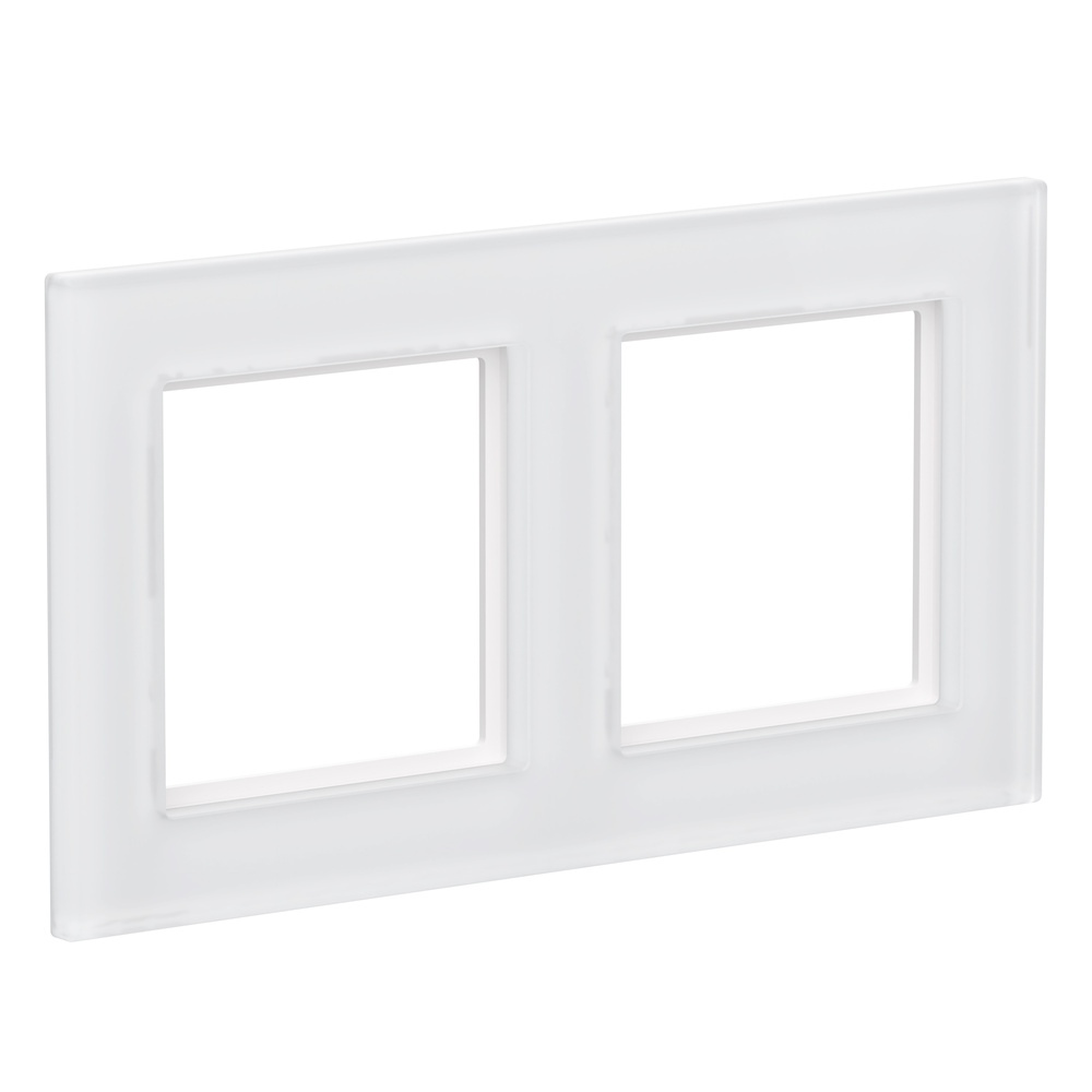 Homematic IP Glasrahmen,  2-Fach, Weiß, HmIP-GF2