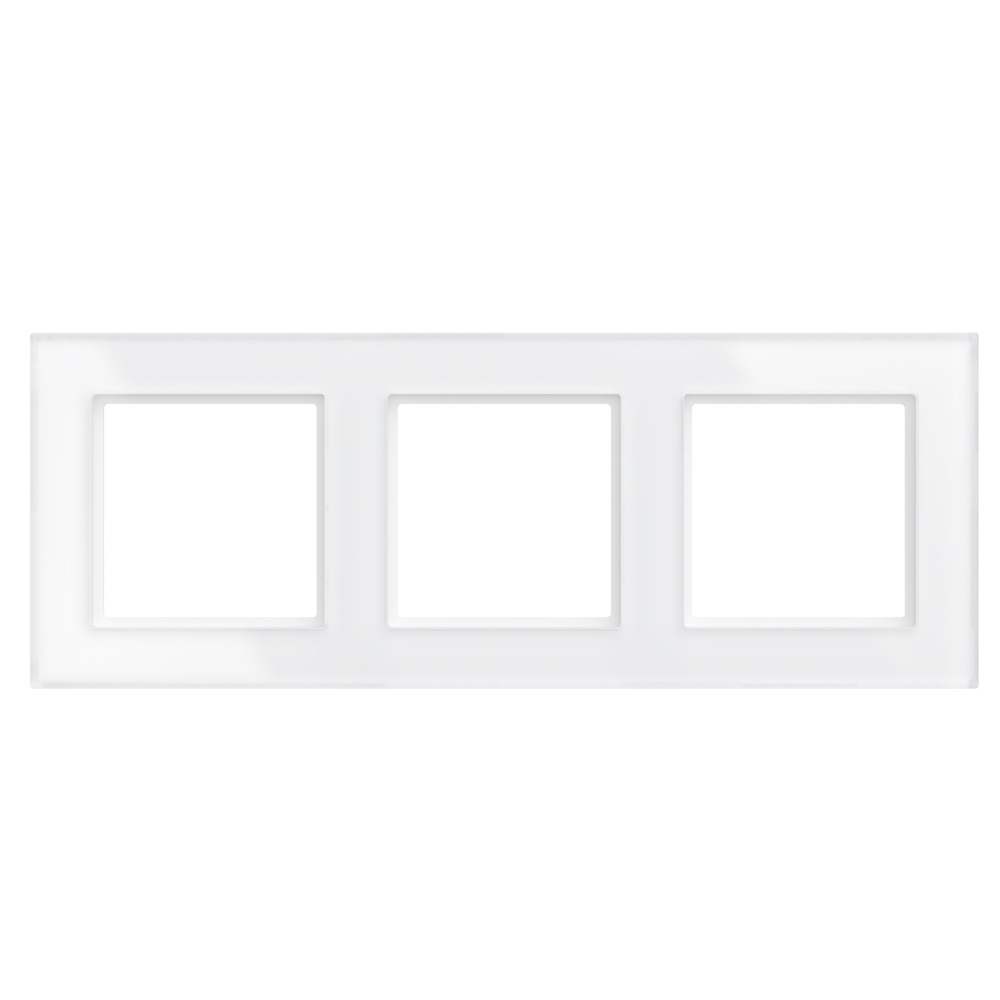Homematic IP Glasrahmen,  3-Fach, Weiß, HmIP-GF3