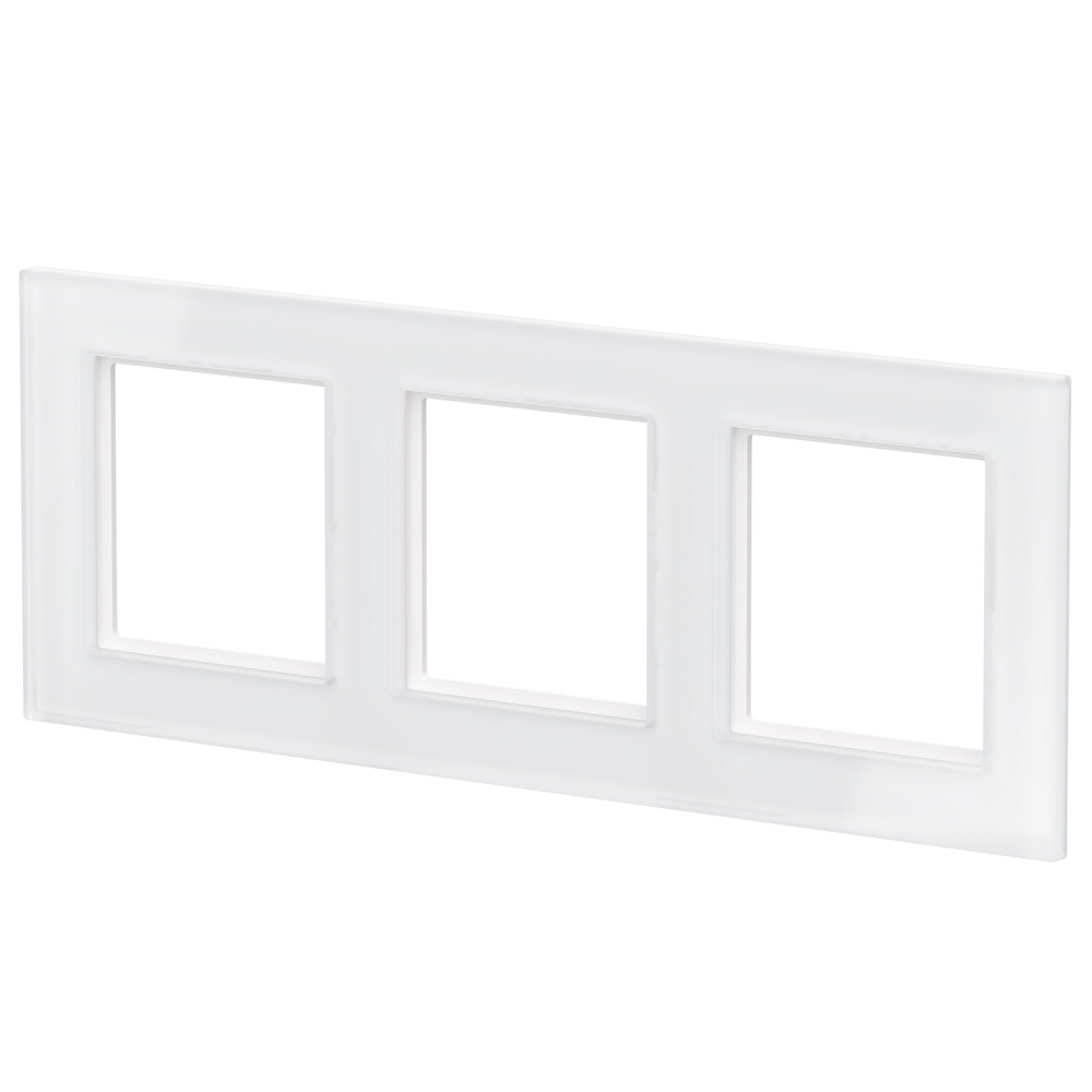 Homematic IP Glasrahmen,  3-Fach, Weiß, HmIP-GF3