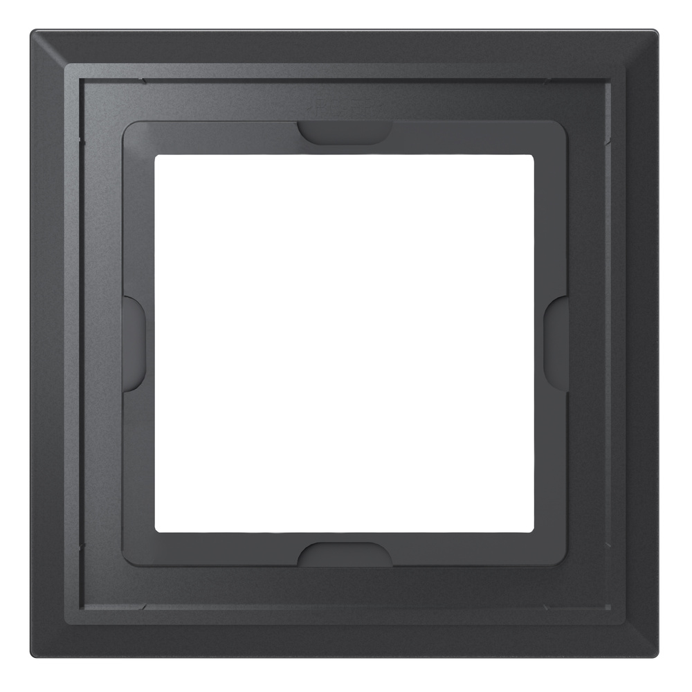 Homematic IP Glasrahmen,  1-Fach, Schwarz, HmIP-GF1-A