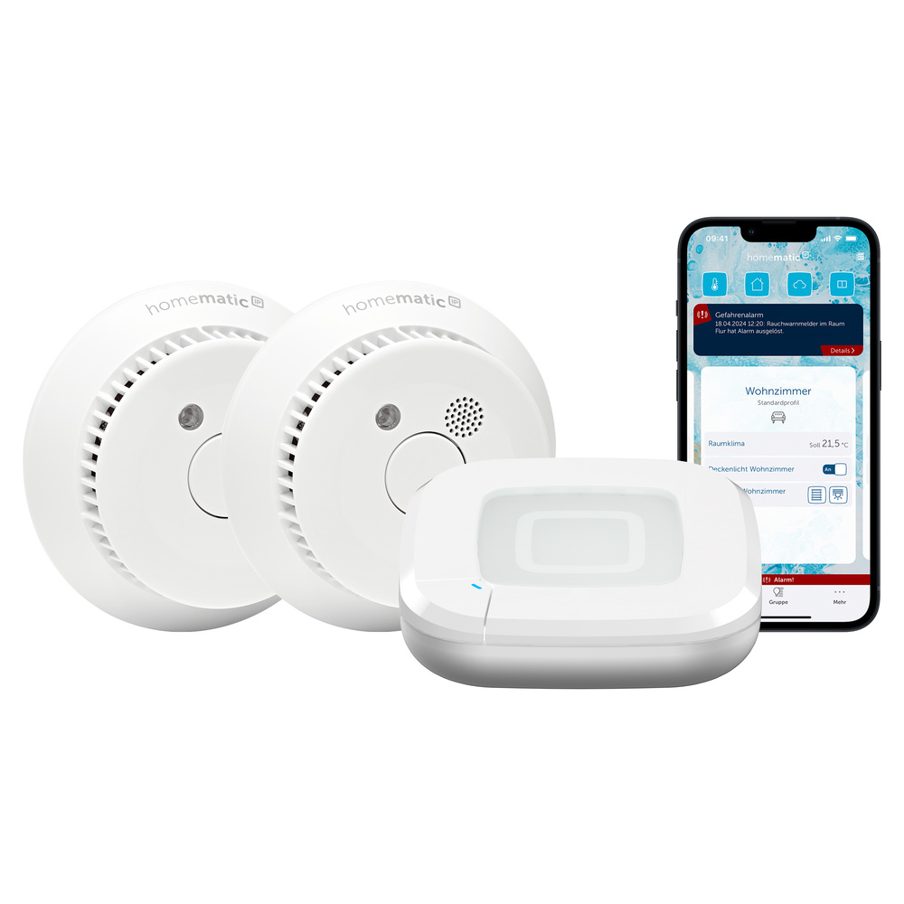 Homematic IP Smart Home Starter Set Rauchwarnmelder, HmIP-SK27