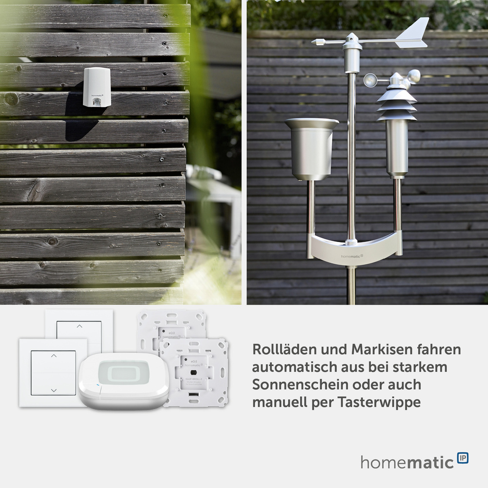 Homematic IP Smart Home Starter Set Rollladensteuerung, HmIP-SK29