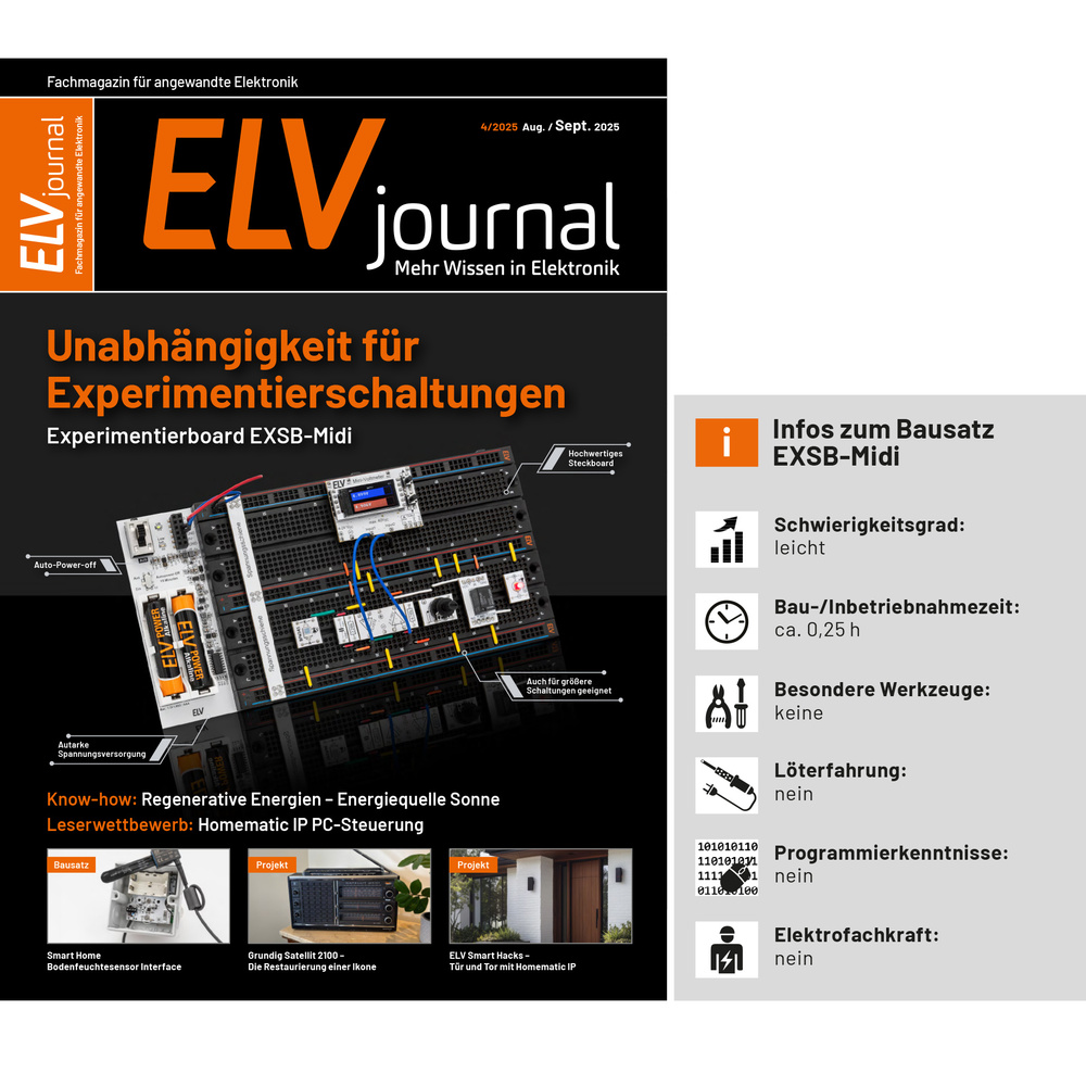 ELV ARR-Bausatz Experimentier-/Steckboard EXSB-Midi