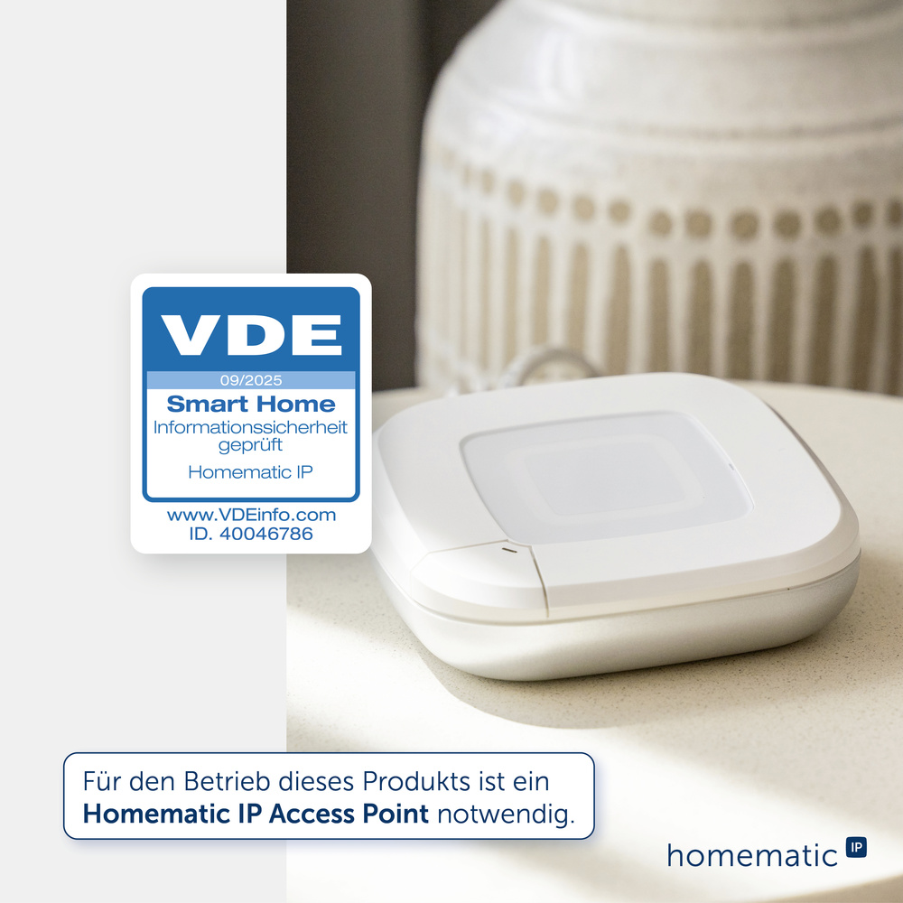 Homematic IP Smart Home Universal Dimmeraufsatz – Taster, HmIP-UDI-PB2-A