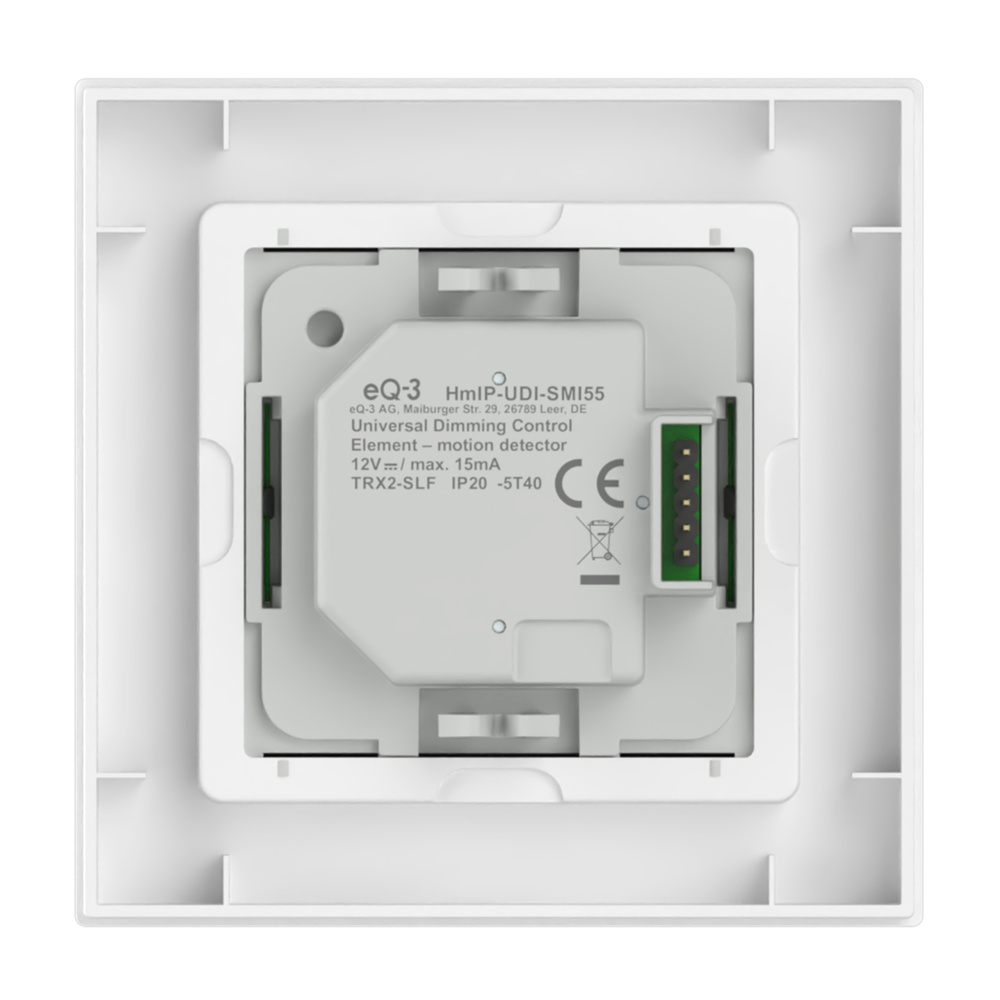 Homematic IP Smart Home Universal Dimmeraufsatz – Bewegungsmelder, HmIP-UDI-SMI55